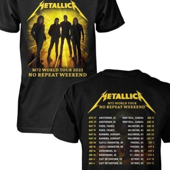 Metallica M72 World Tour 2023 T Shirt - Picture 1 of 1